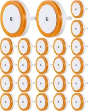 Retisee 24 Pack LED Night Lights Plug Into Wall with Light Sensor Nightlight for