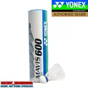 5 X TUBES YONEX MAVIS 600 BADMINTON SHUTTLES WHITE SHUTTLECOCKS BLUE MEDIUM