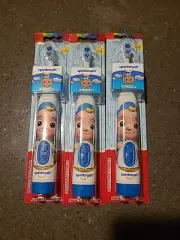 3 Spinbrush Kids Electric Toothbrush, Battery-Powered, Soft Bristles, CoComelon