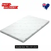 Giselle Bedding Cool Gel Memory Foam Mattress Topper 5cm Double Bamboo Bed AU