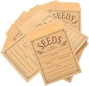 FUNOMOCYA Small Paper Seed Envelopes 8x12cm 60 Pack Kraft Paper Self-Adhesive for Budgeting Vegetable Storage