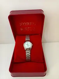 在飛比找Yahoo!奇摩拍賣優惠-NOBEL 諾貝爾 石英 鍊帶 女錶  ( H6118BL 