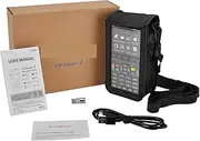 V8 2 DVB-S2X/S2/S MPEG-2/MPEG-4 3.5 Inch HD LCD Screen Satellite TV Finder H.264 (8 Bit) 7.4V/4000mAh Receiver(with Bag Charger)