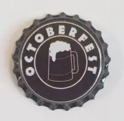 100 Octoberfest Home Brew Beer Bottle Crown Caps Red Maroon Oktoberfest