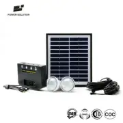 Solar LED Indoor Two Light Kit plus three tent lights for Camping/Caravan