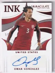 Panini 2021 Immaculate Collection Soccer No. IK-OMR Omar Gonzalez Auto 1/7 SP
