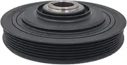 Engine Harmonic Balancer Crankshaft Pulley Compatible For Honda 05-10 Accord Odyssey Pilot Ridgeline MDX RL TL 3.5 J35A6 V6 13810-RCA-A01