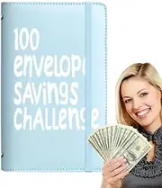 Envelope Money Saving Challenge - Budgeting Planner, Budget Binder Planner Tracker | 100 Days Cash Management System Expense Control Plan, Tracker Envelopes Budget for Adults Home