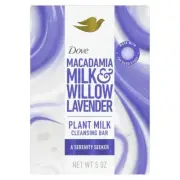 Dove Plant-Based Beauty Bar Soap, Macadamia Milk & Willow Lavender, 5 OZ