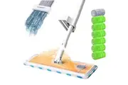 BOOMJOY Spray Mop Self Wringing Flat Mop Hands-Free Microfiber Floor Cleaning Mop 8 Pads