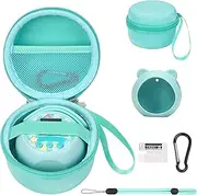 MGZNMTY Carrying Case and Silicone Cover Compatible with Punirunes Virtual Pet Interactive Digital Toy, with Hard Screen Protector (Teal)