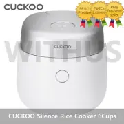 CUCKOO CRP-NHTR0610FW Silence Rice Cooker IH Pressure 6Cups - Matt White
