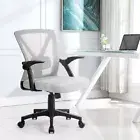 Ergonomic Office Chair Mesh Computer Desk Chairs Lumbar Support Mid Back Grey