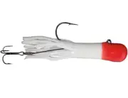Mission Tackle Rigged Lake Trout Tubes 1 oz - White Red Top - 5" Lure