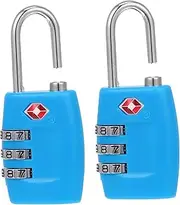 CATIEBYE 3- -Approved Combination Locks for Suitcase Metal Luggage Padlock Password Easy to Use Durable