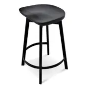 Lewis 65cm Bar Stool - Black