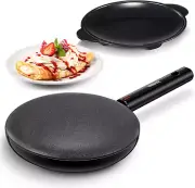 Electric Crepe Maker, 8 Inch Portable Crepe Maker Machine with Not-Stick Dipping