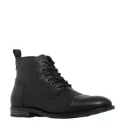 AIDAN BLACK LEATHER BOOTS