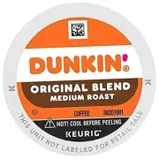 Dunkin' Original Blend Medium Roast Coffee, 44 Keurig K-Cup Pods .2.pack 22 C...