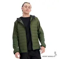 在飛比找Yahoo奇摩購物中心優惠-New Balance 男裝 連帽外套 拼接 排汗 綠【運動
