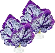 Betta Bed 2PCS Beta Fish Toy, Lifelike Plastic Betta Leaf Hammock, Easy to Install Hammock with Suction Cup, Decorctive Bed for Fish Tank Aquariums Decor