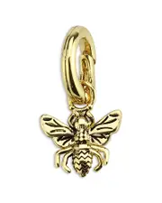 Aqua Yellow Gold Tone Bee Charm - Exclusive