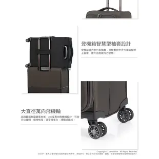 Samsonite新秀麗 20/26/29吋行李箱/布箱/登機箱/旅行箱 73H 前開式可擴充超輕量防盜拉鍊(黑/灰)