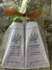 2pc Crabtree & Evelyn Lavender Hand Therapy gift set 3.5 oz. ea New