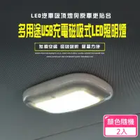 在飛比找momo購物網優惠-【CITY STAR】USB充電吸頂車內照明燈2入(車內照明