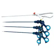 Laparoscopic Needle Holder Grasper Scissors Forceps 5mm Surgical Instruments 4Pc