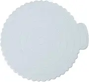 Zerodeko Plastic Cake Base Round 8 Inches Elegant Baking Cake Board for Wedding Shower
