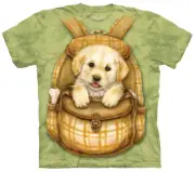 The Mountain Tie Dye T-Shirt Puppy Backpack Kids Love Family Nature Pet Dog