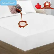 Waterproof Matress Protector Cotton Terry Surface Dust Mite Proof Mattress Cover