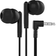 Bulk Wholesale Lot Kids Earbuds Headphones Earphones for Schools, Libraries, Hospitals, Gifts Individually Bagged (10 Pack, Jet Black)