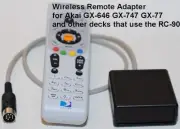 Wireless Remote adapter RC-90 for AKAI GX747 GX646 GX77 RC-21
