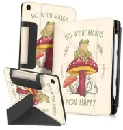 for Samsung Galaxy Tab A9 Plus Case with Pen Holder - for Girls Mushroom Frog