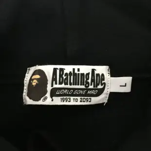 A BATHING APE 猿人頭 2018年 新年福袋 帽T 長袖上衣  棉T BAPE 黑  T恤 L號