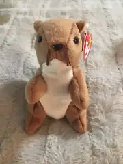 Original Collector 1996 Ty Beanie Baby Babies NUTS the Squirrel PVC ERRORS Mint