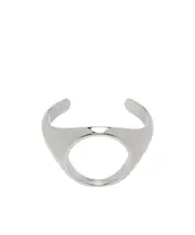 MM6 Maison Margiela Polish finished Cut-Out Cuff Bracelet 3 Palladio polished