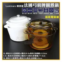 在飛比找Yahoo!奇摩拍賣優惠-Luminarc 玻璃湯鍋 (電磁爐瓦斯二用) 玻璃鍋 透明