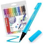 Stabilo Point Max Fineliner Pen Assorted - Pack of 12 - 488/12-01 - Uk Suppier