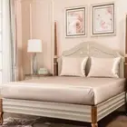 100% 22MM Silk California King Sheet Sets 3-piece, 22 Momme Mulberry Silk Bed...