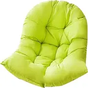47x31.5 Outdoor Egg Chair Cushion Replacement, Soft Thicken Hanging Swing Cushion for Indoor Outdoor Home, Green