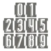 11 Inch Large Plastic Number Stencils, 20 Pcs, Wood, Store