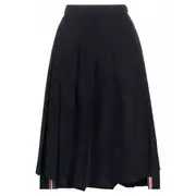 [Thom Browne] Twill Pleated Midi Skirt Women