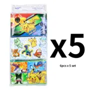 Pokemon Pocket Tissues flushable with water Japan - 6 Pack x 5 set