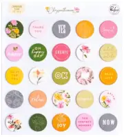 PinkFresh Chipboard Flair-Chrysanthemum