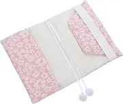 KAILIKETIY Chic Floral Notebook Cover Book Jacket Soft Fabric Washable Reusable for Book Lovers