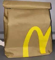 NEW!! McDonalds Backpack Canvas Brown Bag