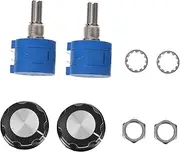 Gatuida Controller 2 Pack Plastic Potentiometers with A03 Knobs High Precision Adjustment